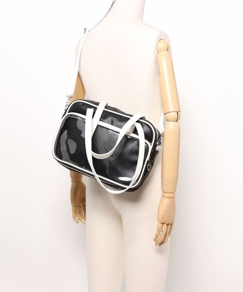 almo（アルモ）の「【LAMPOON】クリアボストンバッグ（ボストンバッグ・レディース・ブラック/ホワイト・FREE）」の18枚目の写真