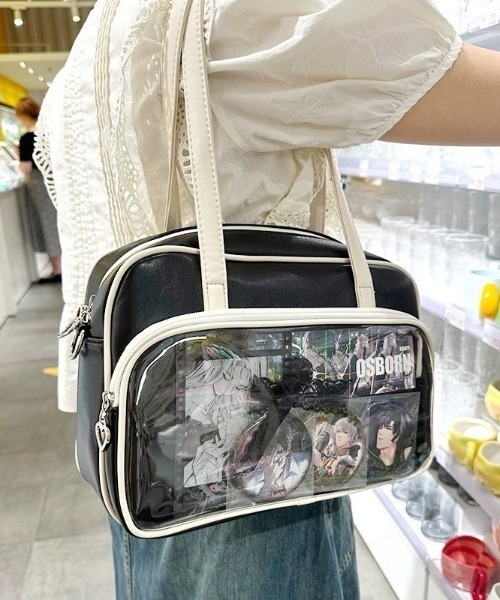 almo（アルモ）の「【LAMPOON】クリアボストンバッグ（ボストンバッグ・レディース・ブラック/ホワイト・FREE）」の19枚目の写真