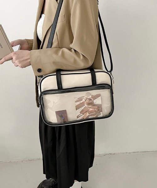 almo（アルモ）の「【LAMPOON】クリアボストンバッグ（ボストンバッグ・レディース・ブラック/ホワイト・FREE）」の20枚目の写真