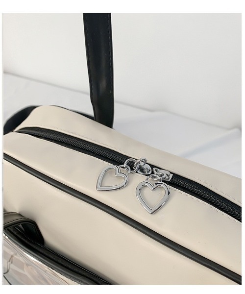 almo（アルモ）の「【LAMPOON】クリアボストンバッグ（ボストンバッグ・レディース・ブラック/ホワイト・FREE）」の6枚目の写真