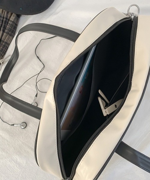 almo（アルモ）の「【LAMPOON】クリアボストンバッグ（ボストンバッグ・レディース・ブラック/ホワイト・FREE）」の7枚目の写真