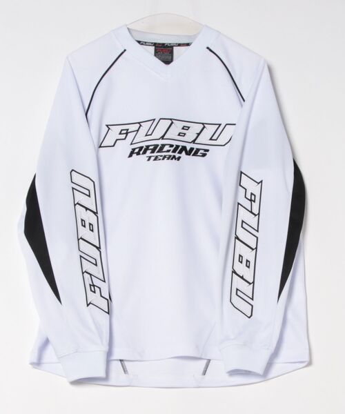 FUBU( フブ)の「【FUBU】Racing Shirs/レーシングシャツ/長袖/メンズ(Tシャツ/カットソー・メンズ・ホワイト/ブラック・L/XL/M)」の4枚目の写真