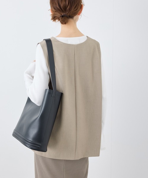 ROPE' PICNIC（ロペピクニック）の「【花粉ガード】クリアツイルジレベスト/セレモニー・通勤対応・セットアップ対応（ベスト・レディース・イエロー系その他3/ネイビー/チャコールグレー/ライトグレー・38）」の17枚目の写真