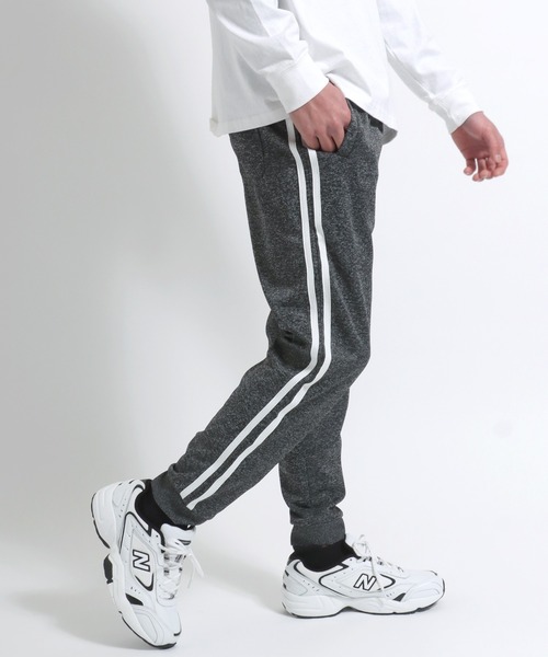 サイドライン カチオン染めジャージジョガーパンツ メンズ レディース