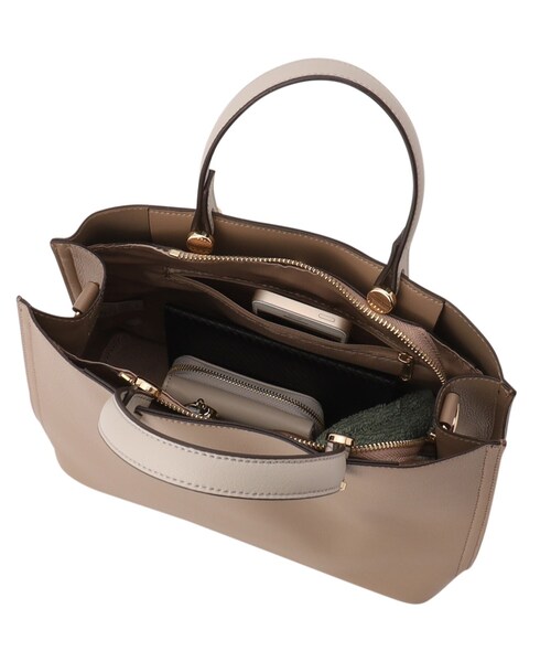ESPERANZA（エスペランサ）の「2WAYハンドバッグ（ハンドバッグ・レディース・アイボリー/ブラック/グレイッシュベージュ/ダークブラウン・FREE）」の9枚目の写真