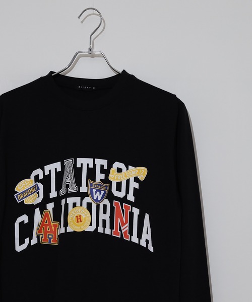 FUNALIVE(ファンアライブ)の「Printed long sleeve T-shirt / プリントロングTシャツ unisex(Tシャツ/カットソー・メンズ・杢グレー/ヘザーグレー/ホワイト系1/ホワイト系2/ホワイト系3/ホワイト系4/ホワイト系5/ブラック系1/ブラック系2/ブラック系3/ブラック系4/ブラック系5/ネイビー系1/ネイビー/オフホワイト/パープル/ブラック/ダークグリーン・M/L/XL)」の8枚目の写真