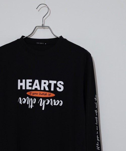 FUNALIVE(ファンアライブ)の「Printed long sleeve T-shirt / プリントロングTシャツ unisex(Tシャツ/カットソー・メンズ・杢グレー/ヘザーグレー/ホワイト系1/ホワイト系2/ホワイト系3/ホワイト系4/ホワイト系5/ブラック系1/ブラック系2/ブラック系3/ブラック系4/ブラック系5/ネイビー系1/ネイビー/オフホワイト/パープル/ブラック/ダークグリーン・M/L/XL)」の11枚目の写真