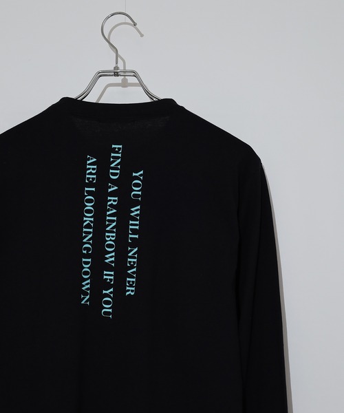 FUNALIVE(ファンアライブ)の「Printed long sleeve T-shirt / プリントロングTシャツ unisex(Tシャツ/カットソー・メンズ・杢グレー/ヘザーグレー/ホワイト系1/ホワイト系2/ホワイト系3/ホワイト系4/ホワイト系5/ブラック系1/ブラック系2/ブラック系3/ブラック系4/ブラック系5/ネイビー系1/ネイビー/オフホワイト/パープル/ブラック/ダークグリーン・M/L/XL)」の12枚目の写真