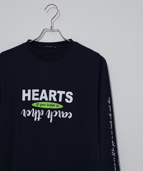 FUNALIVE(ファンアライブ)の「Printed long sleeve T-shirt / プリントロングTシャツ unisex(Tシャツ/カットソー・メンズ・杢グレー/ヘザーグレー/ホワイト系1/ホワイト系2/ホワイト系3/ホワイト系4/ホワイト系5/ブラック系1/ブラック系2/ブラック系3/ブラック系4/ブラック系5/ネイビー系1/ネイビー/オフホワイト/パープル/ブラック/ダークグリーン・M/L/XL)」の17枚目の写真