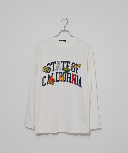 FUNALIVE(ファンアライブ)の「Printed long sleeve T-shirt / プリントロングTシャツ unisex(Tシャツ/カットソー・メンズ・杢グレー/ヘザーグレー/ホワイト系1/ホワイト系2/ホワイト系3/ホワイト系4/ホワイト系5/ブラック系1/ブラック系2/ブラック系3/ブラック系4/ブラック系5/ネイビー系1/ネイビー/オフホワイト/パープル/ブラック/ダークグリーン・M/L/XL)」の22枚目の写真
