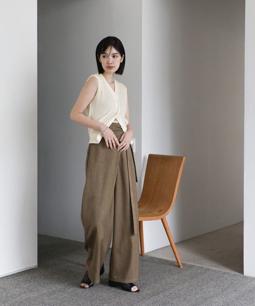 select MOCA Et（セレクトモカエト）の「【Et】Shiny Sheer Best（ベスト・レディース・ホワイト/グレー/ブラック・FREE）」の15枚目の写真