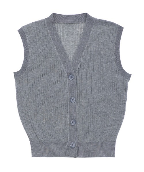 select MOCA Et（セレクトモカエト）の「【Et】Shiny Sheer Best（ベスト・レディース・ホワイト/グレー/ブラック・FREE）」の7枚目の写真