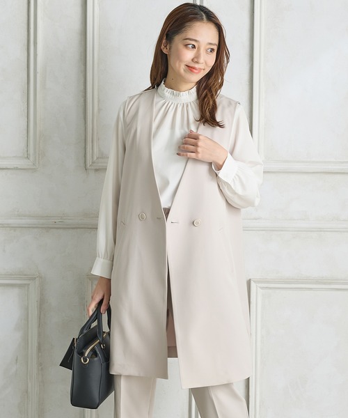 ハニーさん専用☆1erarrondissement Wビーバーロングジレキャメル ダブルビーバージレ】｜1er Arrondissement（プルミエ アロン