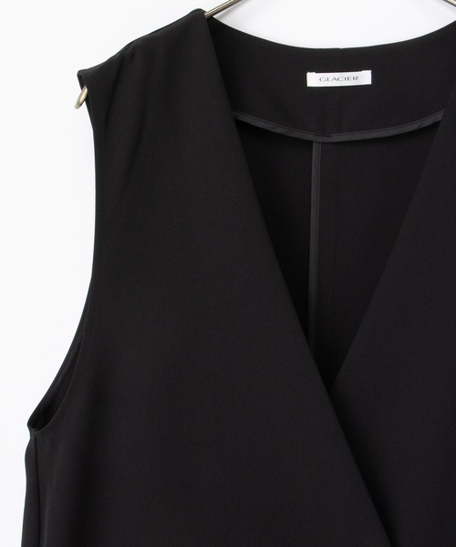 Honeys(ハニーズ)の「【ストレッチ・ウォッシャブル・イージーケア】セレモニー対応ロングジレ(ベスト・レディース・グレイッシュベージュ/ブラック/ネイビー・L/LL/M/S)」の21枚目の写真