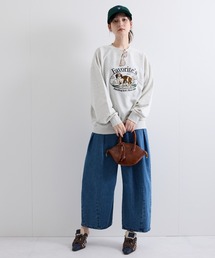 ENIM BY VICKY（エニムバイビッキー）の「【ENIM BY VICKY】デニムアシメタックパンツ≪手洗い可能≫（デニムパンツ）」