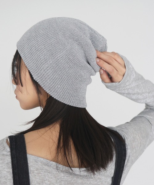 hellam（へラム）の「ラメニットビーニー（ニットキャップ/ビーニー・レディース・ブラック/グレー・FREE）」の15枚目の写真