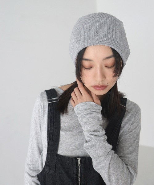 hellam（へラム）の「ラメニットビーニー（ニットキャップ/ビーニー・レディース・ブラック/グレー・FREE）」の20枚目の写真