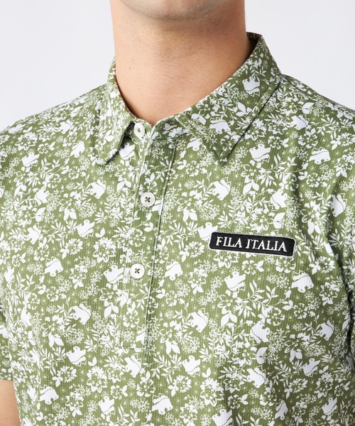 FILA GOLF メッシュカモフラジャガード半袖シャツ mk1 FILA GOLF メッシュカモフラジャガード半袖シャツ mk1