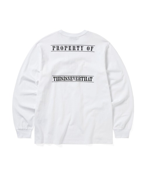 さらに100円引き◆thisisneverthat◆Monogram L/S Tee セール】Monogram L/S Tee（Tシャツ/カットソー