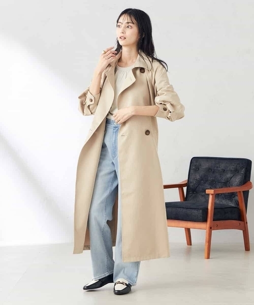 a.v.v(アーヴェヴェ)の「ゆるトレンチコート(トレンチコート・レディース・ベージュ・38/36)」の2枚目の写真