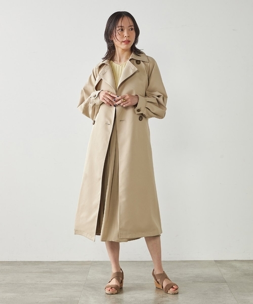 a.v.v(アーヴェヴェ)の「ゆるトレンチコート(トレンチコート・レディース・ベージュ・38/36)」の11枚目の写真