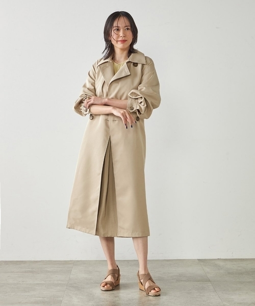a.v.v(アーヴェヴェ)の「ゆるトレンチコート(トレンチコート・レディース・ベージュ・38/36)」の12枚目の写真