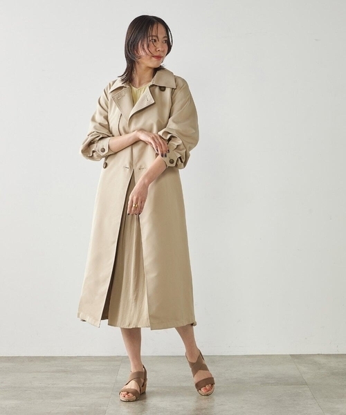 a.v.v(アーヴェヴェ)の「ゆるトレンチコート(トレンチコート・レディース・ベージュ・38/36)」の13枚目の写真