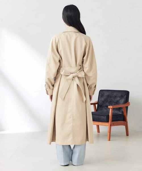 a.v.v(アーヴェヴェ)の「ゆるトレンチコート(トレンチコート・レディース・ベージュ・38/36)」の16枚目の写真