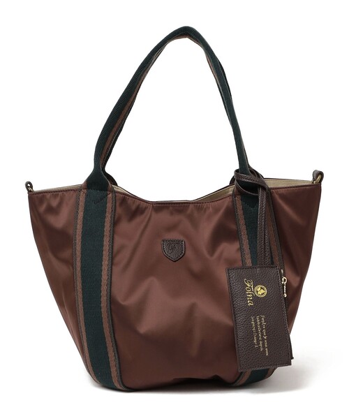 folna（フォルナ）の「【SHIPS any別注】Folna: 2WAY ライン ナイロン トート バッグ（トートバッグ・レディース・ブラック/ブラウン/ベージュ・ONE SIZE）」の21枚目の写真