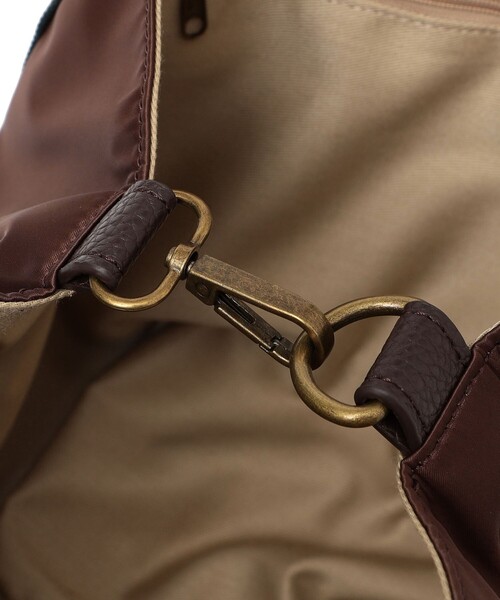 folna（フォルナ）の「【SHIPS any別注】Folna: 2WAY ライン ナイロン トート バッグ（トートバッグ・レディース・ブラック/ブラウン/ベージュ・ONE SIZE）」の4枚目の写真