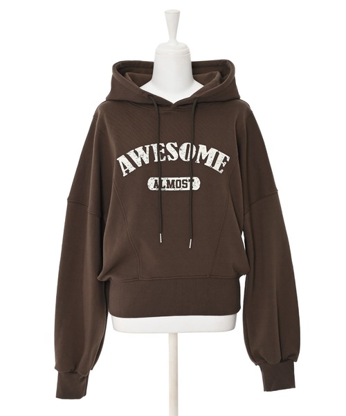 Narcissus（ナルシス）の「クロップドロゴパーカー（パーカー・レディース・ネイビー/ブラウン・FREE）」の7枚目の写真