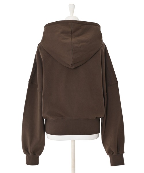 Narcissus（ナルシス）の「クロップドロゴパーカー（パーカー・レディース・ネイビー/ブラウン・FREE）」の8枚目の写真