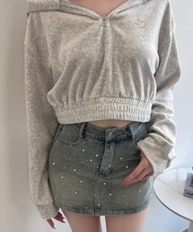 TITTY&CO.（ティティーアンドコー）の「ビジュー付きデニム