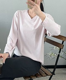 DECADE CLASSIC（ディケイド クラシック）の「【DECADE CLASSIC】Vネックロングスリーブカットソー（Tシャツ/カットソー）」