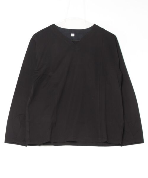 DECADE CLASSIC(ディケイド クラシック)の「【DECADE CLASSIC】Vネックロングスリーブカットソー(Tシャツ/カットソー・レディース・ブラック/ホワイト/ダークグレー/ピンク・MEDIUM/LARGE)」の15枚目の写真