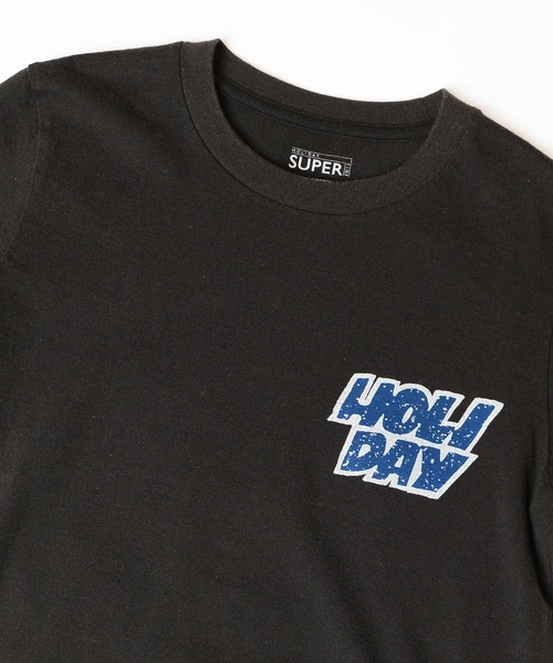 HOLIDAY（ホリデイ）の「SUPER FINE S/S T-SHIRT (TWO STEPS) スーパーファインショートスリーブTシャツ (トゥーステップス)（Tシャツ/カットソー・レディース・ブラック/ホワイト・XXS/XL）」の14枚目の写真
