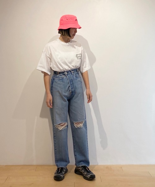 HOLIDAY（ホリデイ）の「SUPER FINE S/S T-SHIRT (TWO STEPS) スーパーファインショートスリーブTシャツ (トゥーステップス)（Tシャツ/カットソー・レディース・ブラック/ホワイト・XXS/XL）」の18枚目の写真