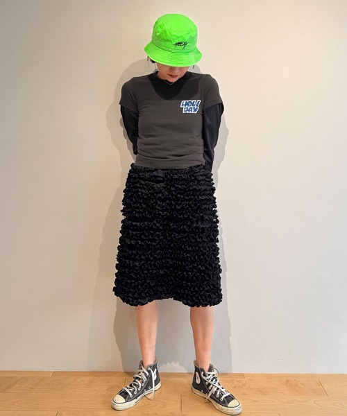 HOLIDAY（ホリデイ）の「SUPER FINE S/S T-SHIRT (TWO STEPS) スーパーファインショートスリーブTシャツ (トゥーステップス)（Tシャツ/カットソー・レディース・ブラック/ホワイト・XXS/XL）」の12枚目の写真