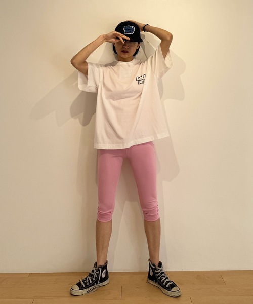 HOLIDAY（ホリデイ）の「SUPER FINE S/S T-SHIRT (TWO STEPS) スーパーファインショートスリーブTシャツ (トゥーステップス)（Tシャツ/カットソー・レディース・ブラック/ホワイト・XXS/XL）」の10枚目の写真