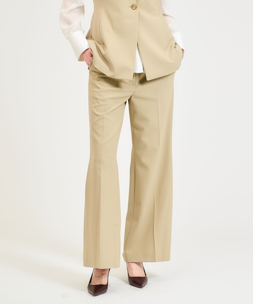 ESTNATION（エストネーション）の「ESTNATION / ハイウエストフレアパンツ（その他パンツ・レディース・グレー/ベージュ・36/38）」の2枚目の写真