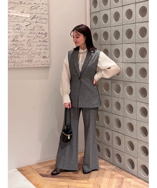 ESTNATION（エストネーション）の「ESTNATION / ハイウエストフレアパンツ（その他パンツ・レディース・グレー/ベージュ・36/38）」の12枚目の写真