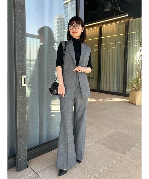 ESTNATION（エストネーション）の「ESTNATION / ハイウエストフレアパンツ（その他パンツ・レディース・グレー/ベージュ・36/38）」の13枚目の写真