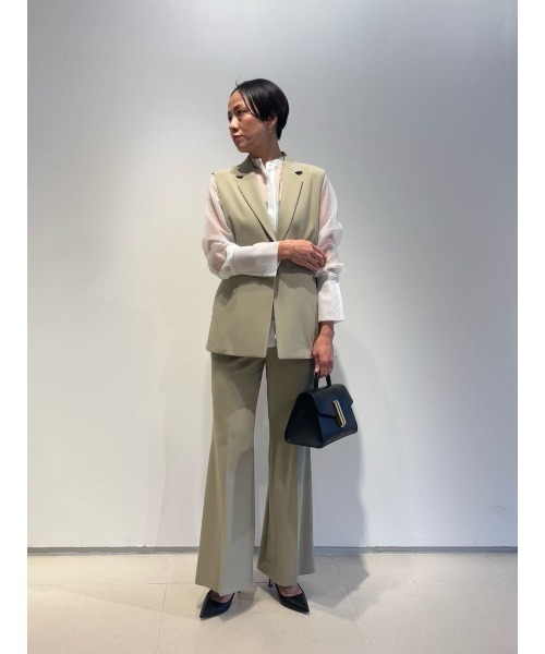 ESTNATION（エストネーション）の「ESTNATION / ハイウエストフレアパンツ（その他パンツ・レディース・グレー/ベージュ・36/38）」の16枚目の写真