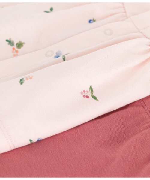 PETIT BATEAU（プチバトー）の「ベビー２点セット（シャツ/ブラウス・キッズ・ホワイト系その他/ピンク系その他・12MONTH/18MONTH/6MONTH）」の7枚目の写真
