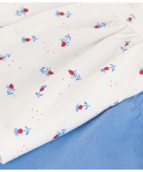 PETIT BATEAU（プチバトー）の「ベビー２点セット（シャツ/ブラウス・キッズ・ホワイト系その他/ピンク系その他・12MONTH/18MONTH/6MONTH）」の10枚目の写真