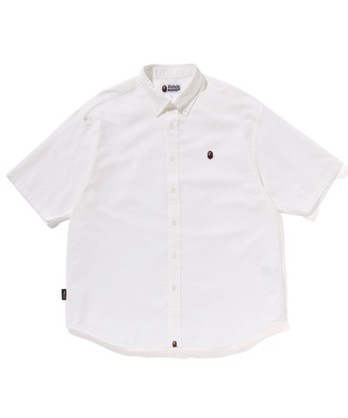 A BATHING APE（アベイシングエイプ）の「ONE POINT OXFORD SS SHIRT（シャツ/ブラウス・メンズ・ホワイト/ベージュ/ブルー/ブラック・X-LARGE/MEDIUM/XX-LARGE/LARGE/SMALL）」の2枚目の写真