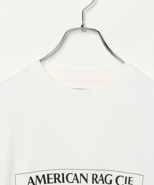 AMERICAN RAG CIE（アメリカンラグシー）の「【AMERICAN RAG CIE】ラインロゴTシャツ（ユニセックス）（Tシャツ/カットソー・レディース・ホワイト/ブラック・LARGE/MEDIUM）」の9枚目の写真