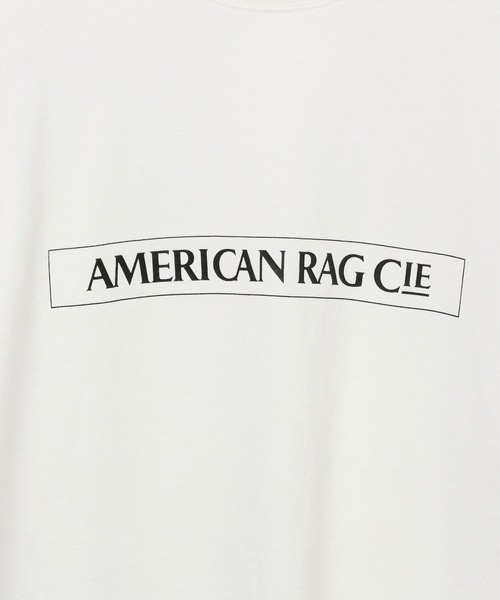 AMERICAN RAG CIE（アメリカンラグシー）の「【AMERICAN RAG CIE】ラインロゴTシャツ（ユニセックス）（Tシャツ/カットソー・レディース・ホワイト/ブラック・LARGE/MEDIUM）」の10枚目の写真