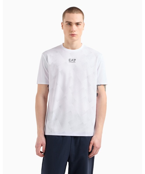 EMPORIO ARMANI EA7（エンポリオアルマーニイーエーセブン）の「【エンポリオ アルマーニ EA7】Tennis Pro クルーネックTシャツ VENTUS7テクニカルファブリック（Tシャツ/カットソー・メンズ・ホワイト/ホワイト系その他/その他・LARGE/MEDIUM/X-LARGE/X-SMALL/XX-LARGE/SMALL）」の2枚目の写真