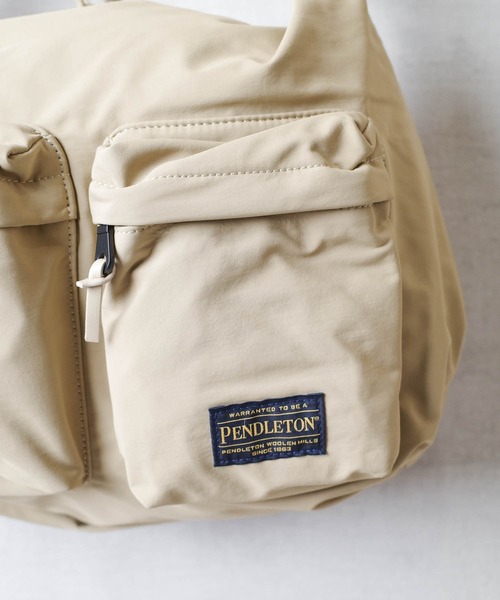 【PENDLETON / ペンドルトン】 ナイロン ビッグ ワンショルダーバッグ セール】【PENDLETON】DRAWSTRING SHOULDER BAG（ショルダー